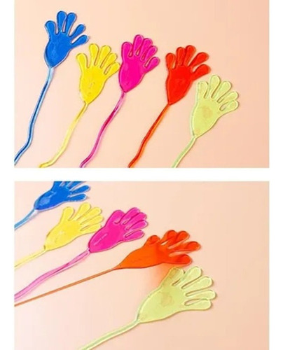 50 Piezas De Juguetes De Mano Elásticos Y Pegajosos For