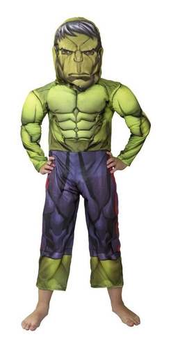 Disfraz Hulk C/musculo Original New Toys T.1