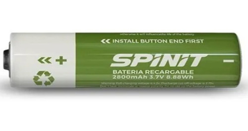 Imagen 4 de 10 de Pila Bateria Spinit Recargable 18650 2800 Mah P/ Linternas