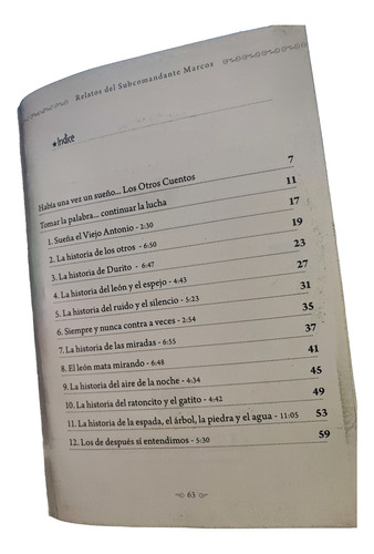 Los Otros Cuentos: Relatos Del Subcomandante Marcos + Cd (Usado)