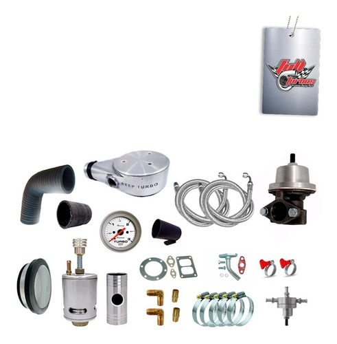 Imagem 4 de 4 de Kit Turbo Chevette 1.6 Com Turbina Master Power R4449 42/48