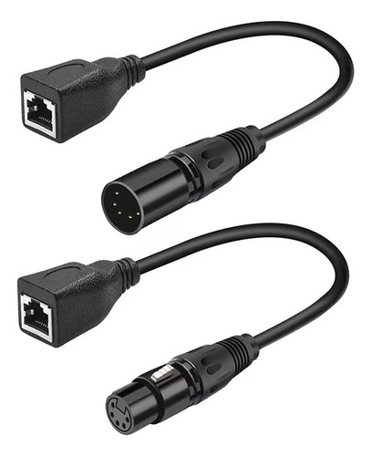 Cable Adaptador Xlr De 5 Pines A Rj45 - Convertidor Ethernet