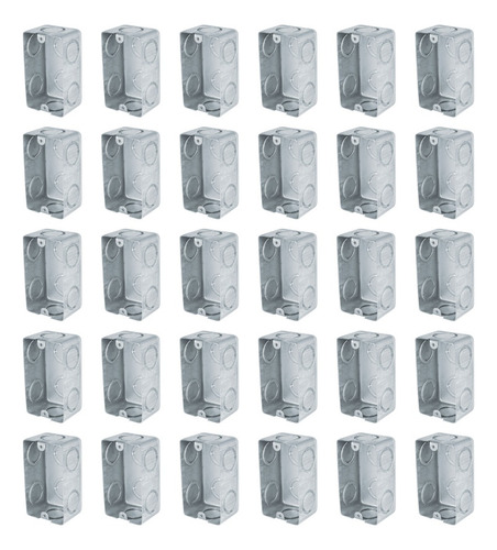 Caja Tipo Chalupa 2'' X 4'' Reforzada, 30 Color Gris