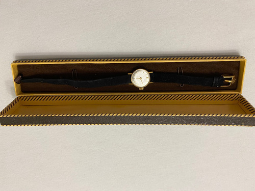 Relogio Zenit, Dec 60,ouro 18k. Couro.todo. Original.feminin