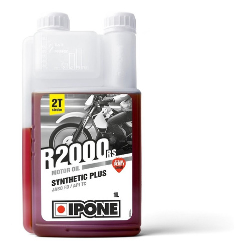 Imagen 1 de 4 de Aceite Para Motor De Moto Ipone R2000 Rs 2t Semisintetico