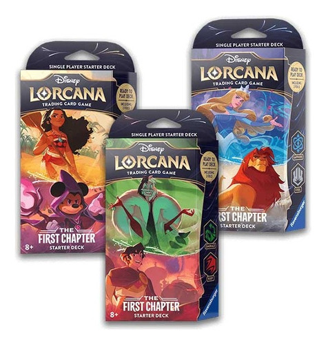 Disney Lorcana The First Chapter Starter Deck A Escojer Idioma Ingles Sapphire Steel