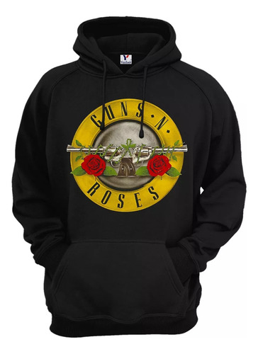 Polera Guns N' Roses, Con Capucha Reactivo C.g