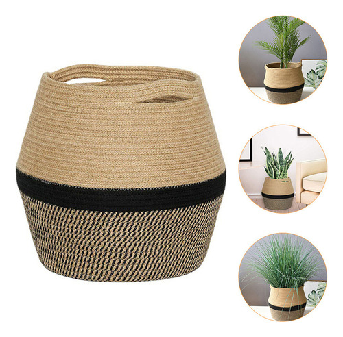 Cesta De Yute Con Forma De Cuerda De Yute Para Ombligo