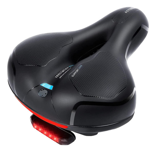 Asiento De Bicicleta SillĂn De Bicicleta Pu Ancho Asiento
