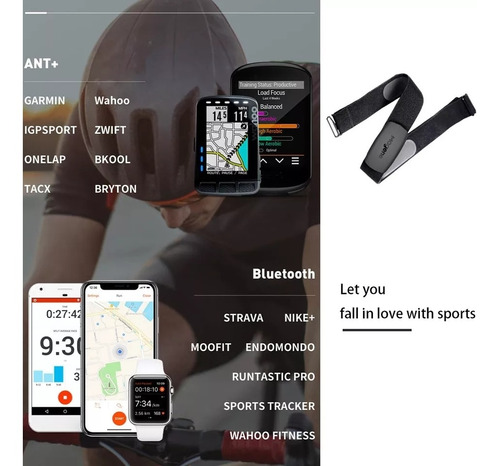 Imagen 4 de 6 de Banda De Ritmo Cardíaco Bluetooth