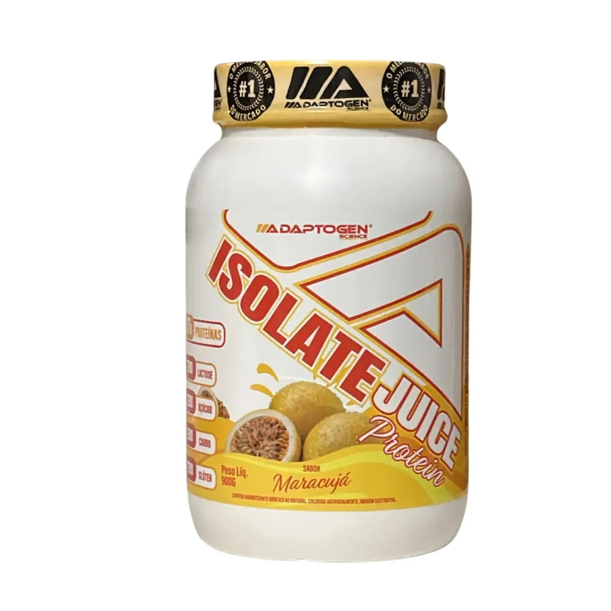 Proteína Adaptogen Isolate Juice em pó sabor Maracujá x 900g