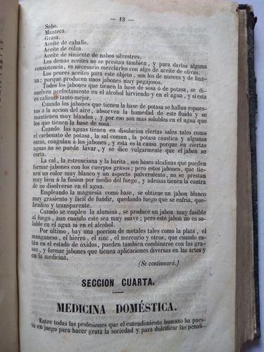 Libro Antiguo De Ciencias 1850 La Antorcha Por Luciano Martí (Usado)