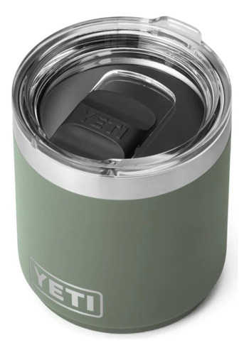 Termo Yeti Lowball Rambler 10 Oz Lowball Cromo De Acero Inoxidable 296ml Camp Green