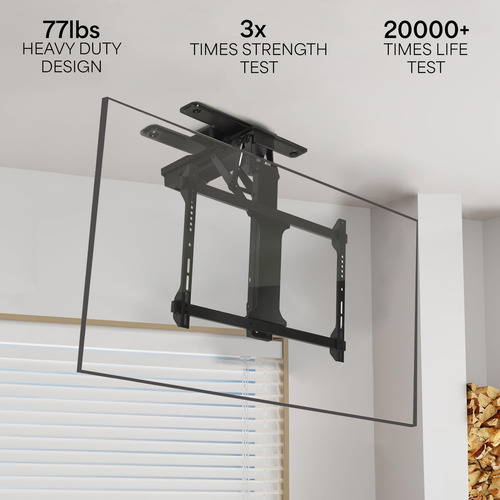 Soporte Tv Techo Eléctrico Vivo 3270 Motorizado Negro