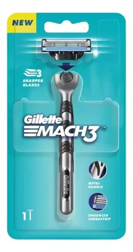 Comprar Afeitadora Recargable para hombre Gillette Mach3 Turbocon banda  lubricante 30% más grande 1 unidad