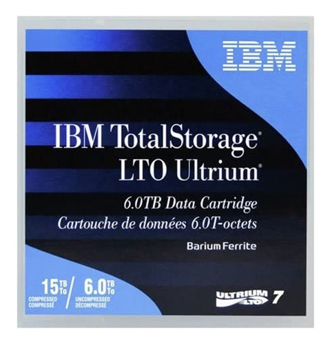 Cinta De Datos Ibm Lto7 Ultrium 6 Tb Paq. X20unds 38l7315