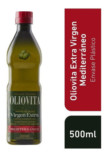 Aceite De Oliva Oliovita Mediterraneo Pet X 500 Ml
