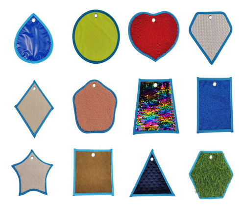 12 Alfombrillas Con Detección De Texturas Para Niños,