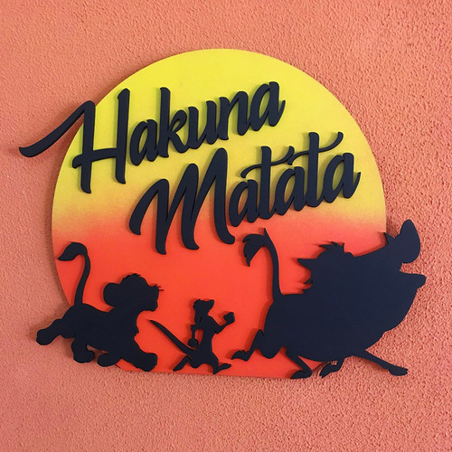 Cuadro Decorativo Corporeo Hakuna Matata