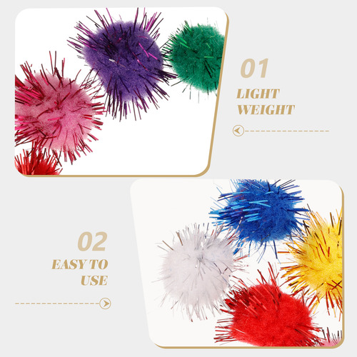 1000 Pompones Multicolores A Granel Para Manualidades Y Manu