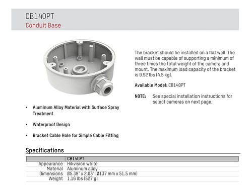 Soporte De Montaje En Pared Cb140pt Ltb701 Ds-1280zj-dm21...