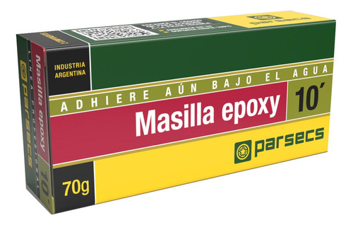 Masilla Epoxy Parsecs 10 Minutos X 70 Gr