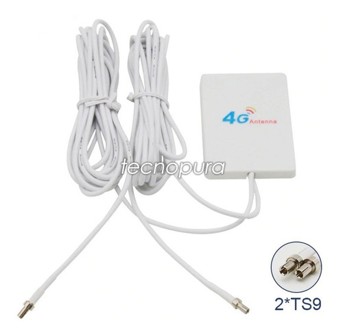 Antena Wifi Tecnología Mimo, Ganancia 28dbi Y Cable 5 Metros