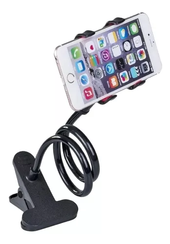 Soporte Porta Celular Largo Flexible Telefono Cama Mesa Auto