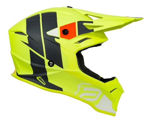 Capacete Asw Fusion 2.0 Seecker Amarelo Fluo Cinza