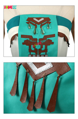 Fantasia Da Princesa Zelda, Brincos, Colarinho, Vestido A