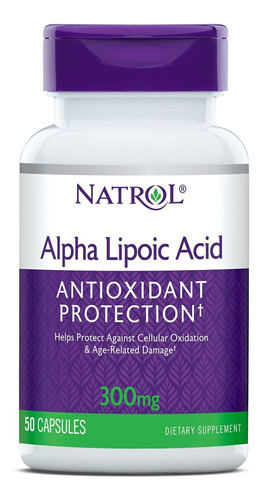 Natrol Cápsulas De Ácido Alfa Lipoico, Protección Antiox.