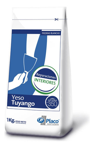 Yeso Tuyango Bolsa X 1kg - Saint Gobain Tuyango