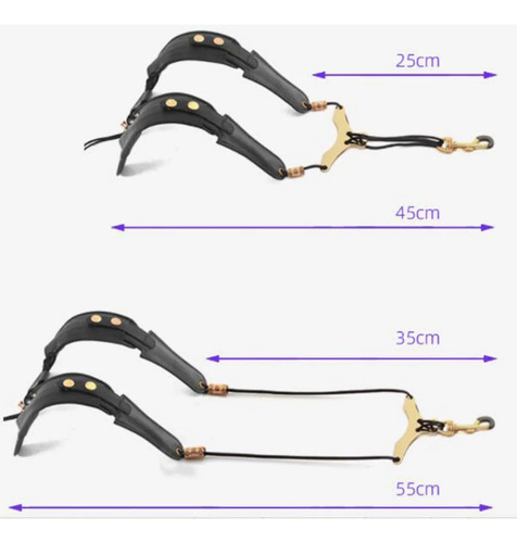 Bandolera De Poliuretano Para Saxofón Alto/tenor/