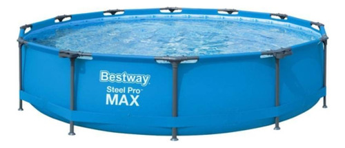 Pileta estructural redondo Bestway 56416 con capacidad de 6473 litros de 366cm de diámetro  azul diseño mosaico