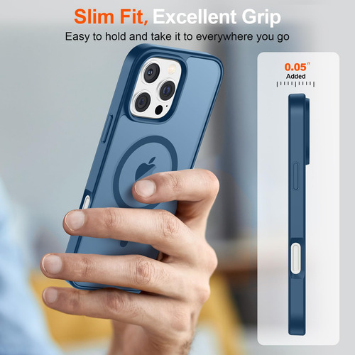 Funda Magnética Supfine Para iPhone 16 Pro Deep Blue