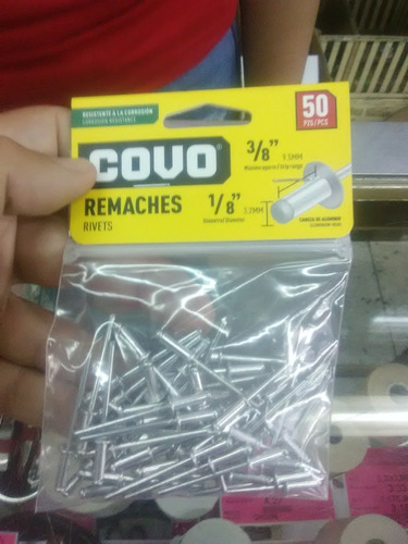 Pack 100pzs Remaches 3/16 X 5/8