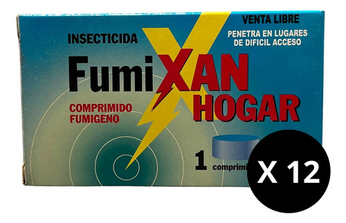 Pastillas Insecticidas Fumixan Hogar X 12 Comprimidos 