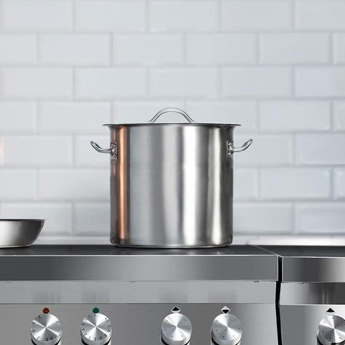 Fondo C/ Tapa Acero Inox 33 Lt. 35*35 Cm