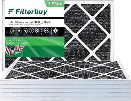 Filterbuy Filtro De Aire Merv 8 12 X 20 X 1 Plisado Hvac