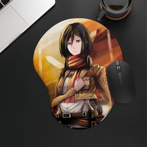 Mouse Pad Ergonômico Attack On Titan Mikasa