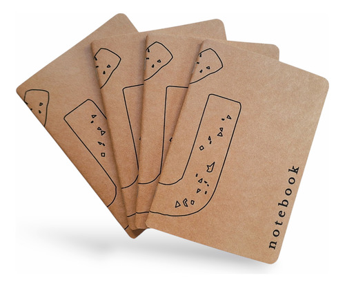 Cuaderno Abrochado Midori A5 Repuesto 40hojas Lisas X2