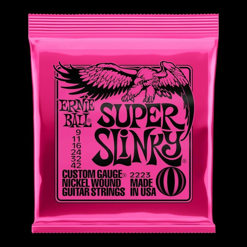 Imagem 2 de 5 de Encordoamento Ernie Ball Super Slinky 009 Guitarra 2223