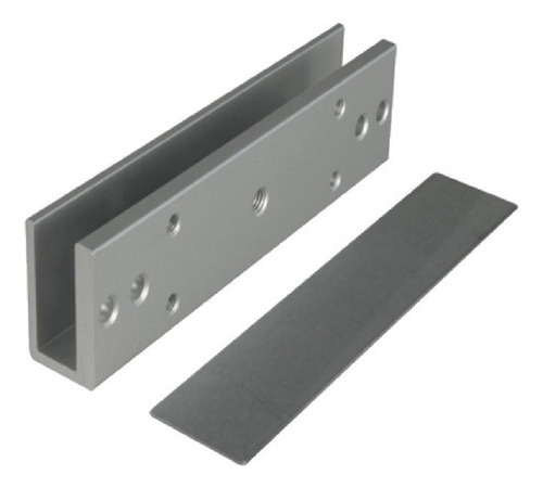 ZKTeco LMB-180U soporte en U para montaje en puerta de vidrio sin marco Gris