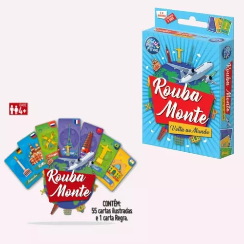 Kit 04 Jogos Cartas Divertidos Truco, Porco, Rouba Monte,mau