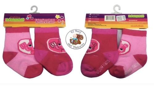 Imagen 1 de 1 de Backyardigans Set 2 Pares De Calcetines Para Bebé Niña +0m