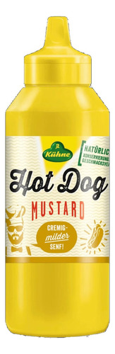 Kuhne Hot Dog Mustard Mostaza Cremosa Para Hotdog 250 Ml