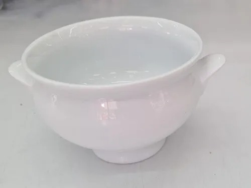 10 Platos Bowl Para Cebolla Porcelana Blanco 