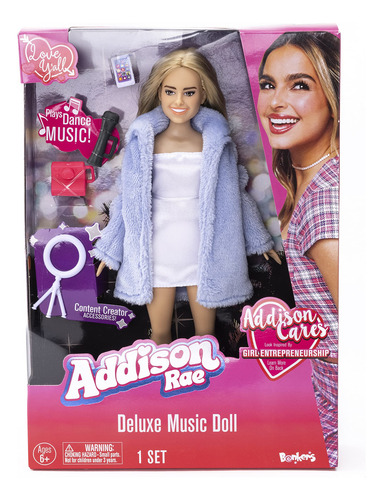 Addison Rae Muñeca De Moda De Música De Lujo, Da Vida, Re