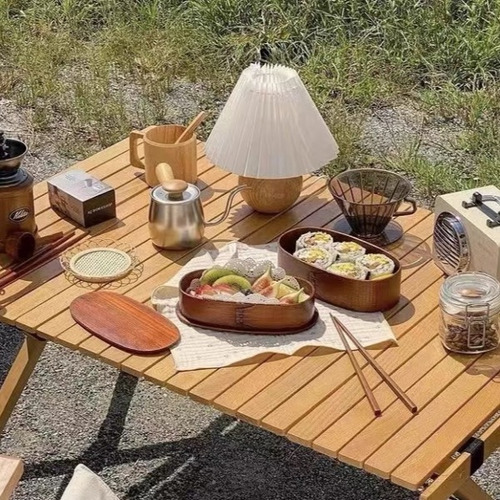 Imagen 6 de 7 de Mesa Multiuso Plegable Portatil Camping Viaje 90*60cm