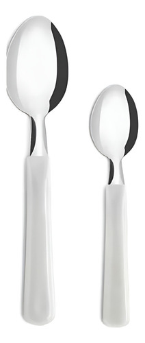 Set De Cubiertos Simonaggio Elementos 16 Piezas Blanco Perla
